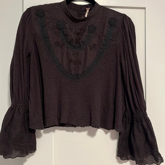 FREE PEOPLE FEMME FATALE BELL SLEEVE xs - Picture 2 of 6